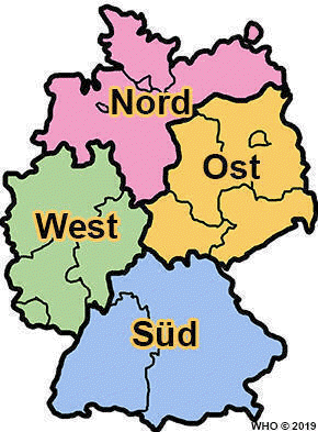 Landkarte Deutschland mit Hotelangeboten f�r Pfingsten